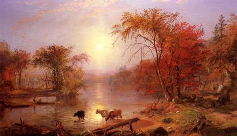 Golden autumn Bierstadt