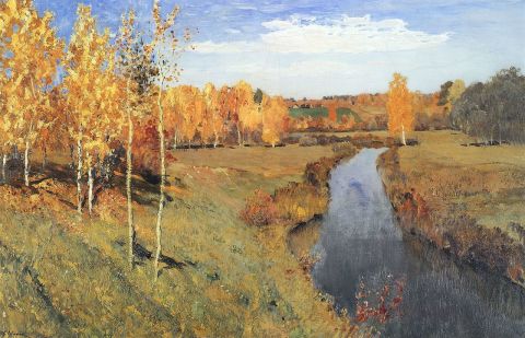 Golden autumn Levitan